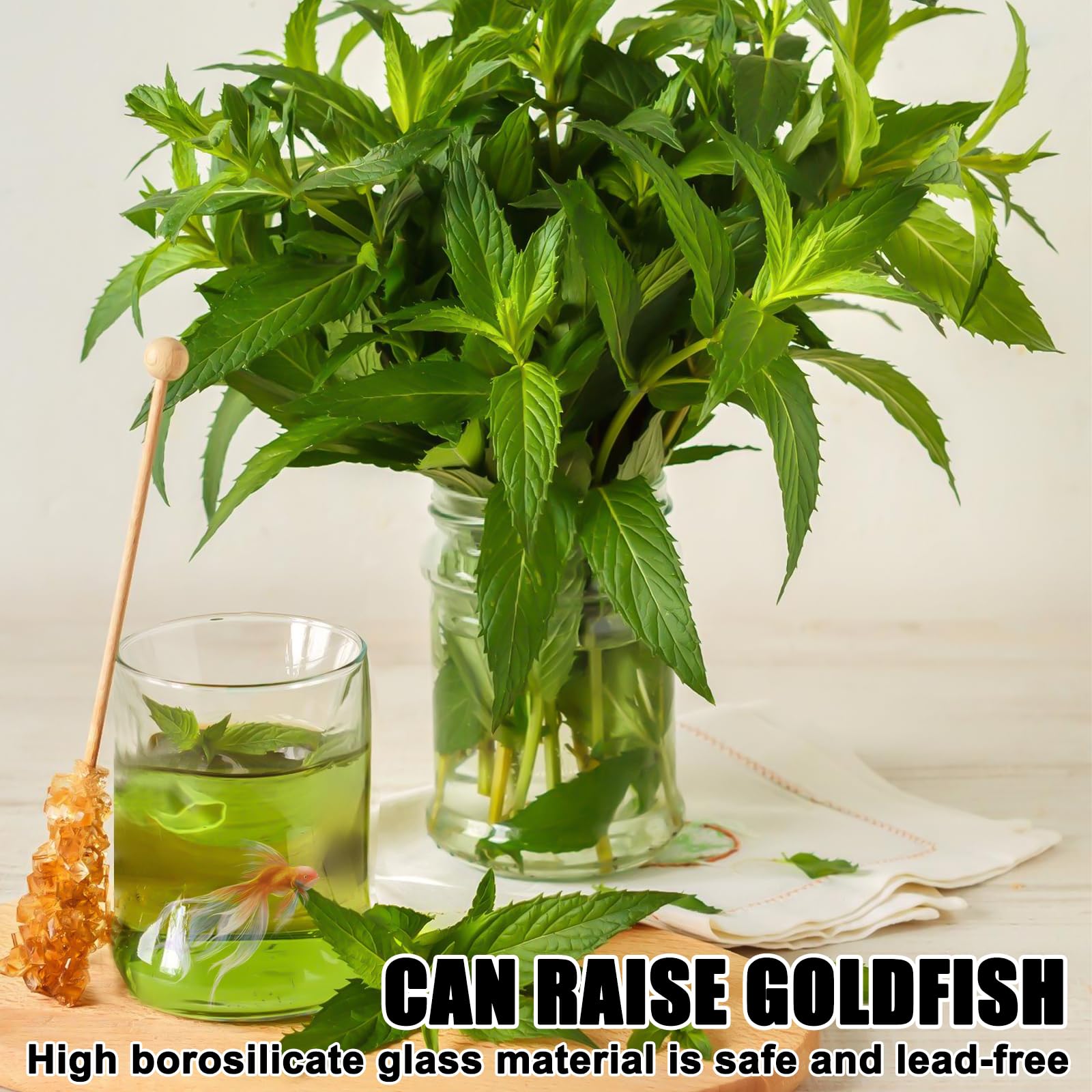 3 Stück Hohe Glasvasen Zylinder 15x10 cm – Breite Öffnung, Klare Vase aus Borosilikatglas für Blumen & Kerzen Deko