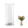 QEEYON Glaszylinder Vase 25 cm – Moderne Hohe Glasvase für Blumen, Kerzenhalter, Pflanzen & Tischdeko Wohnzimmer